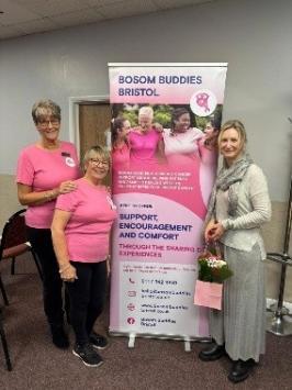 Claire Perks with a local cancer support group
